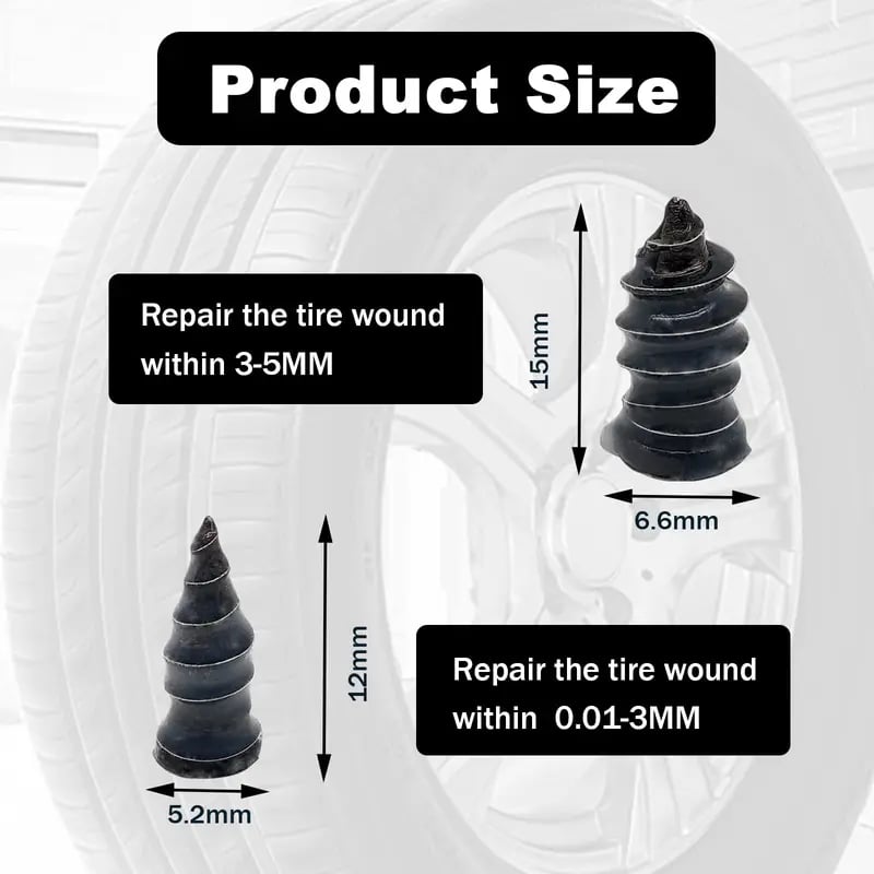 60 Tire Repair Screw Plugs