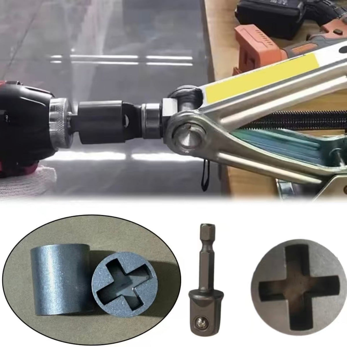 Universal Jack Socket Adapter for Hand Drill