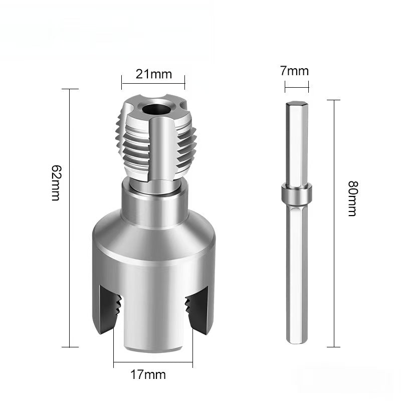 PVC Pipe Threading Tool Kit – Dual Inner/Outer Thread Cutter