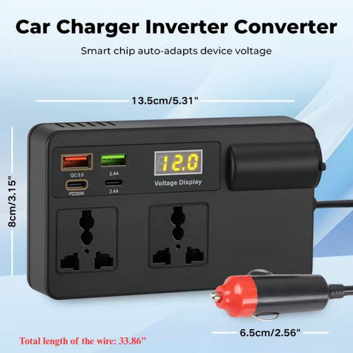 Car Truck Inverter 12V-24V to 220V