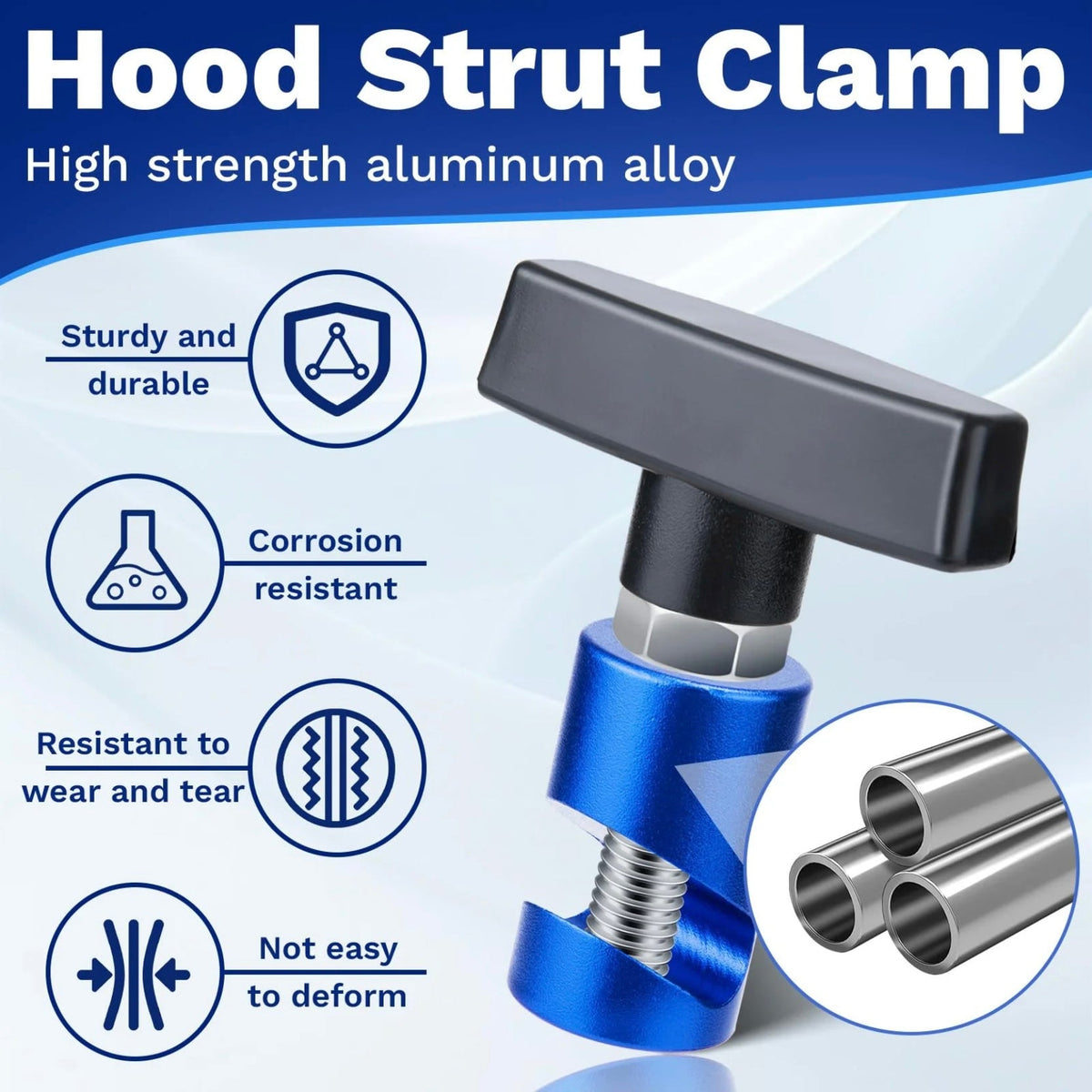 2 PCS Car hood Prop Struts Clamp
