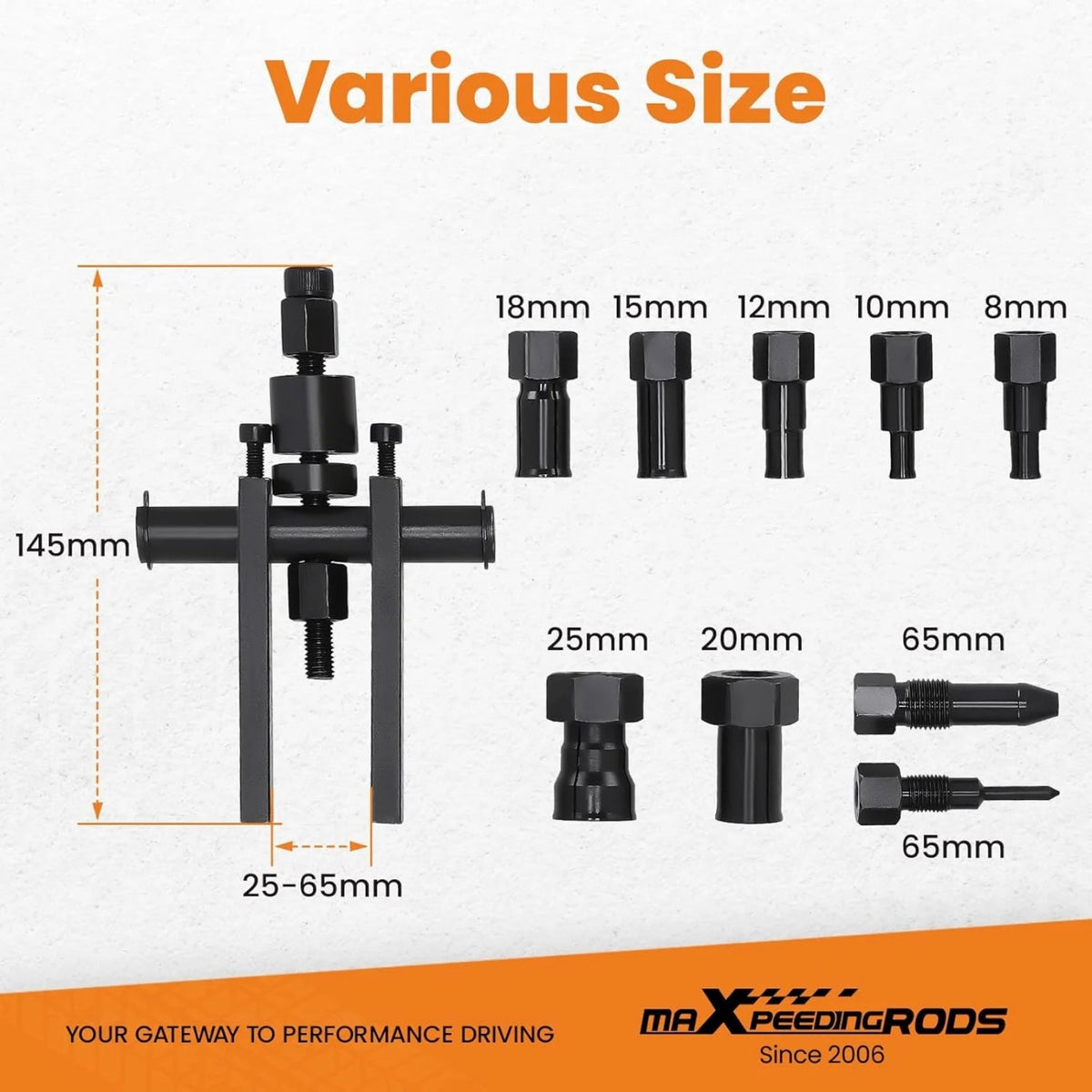 10 Pcs Motorcycle Inner Bearing Puller Set