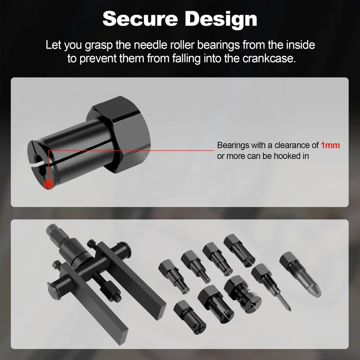 10 Pcs Motorcycle Inner Bearing Puller Set