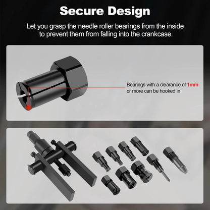 10 Pcs Motorcycle Inner Bearing Puller Set