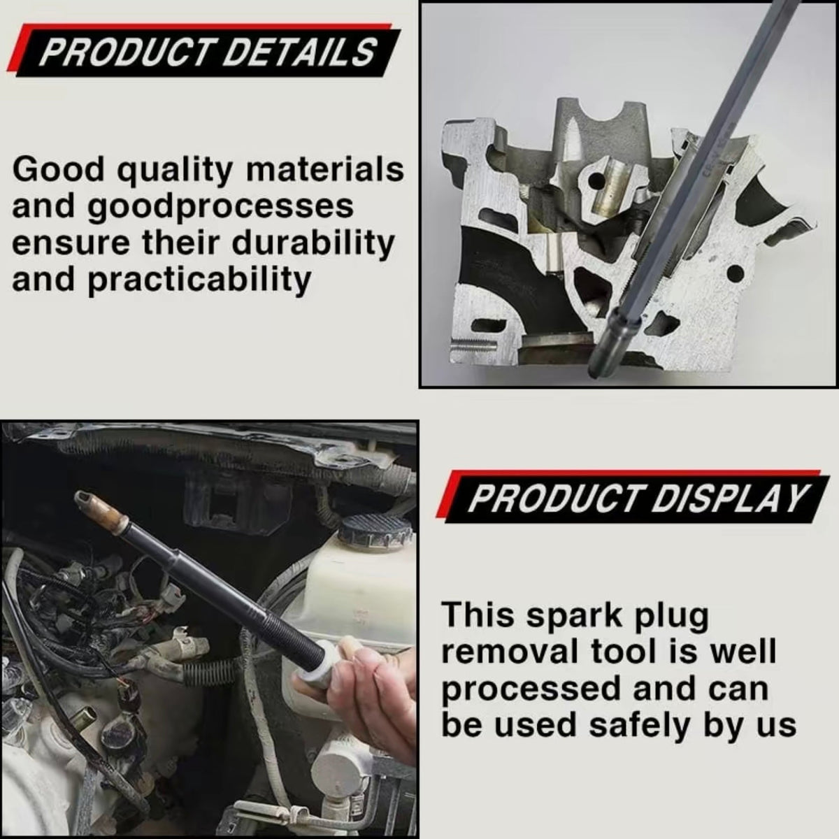Upgraded Broken Spark Plug Remover