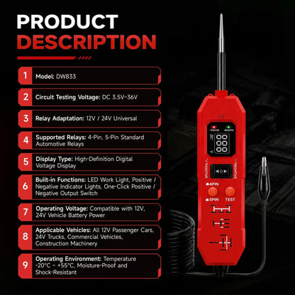 Automotive Circuit & Relay Tester