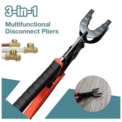 Hardware Disconnect Tong-3-Size Teeth Fit for 1/2in,3/4in,1in Brass Push Fit Push to Connect Fittings