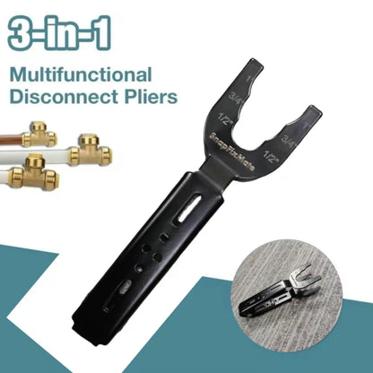 Hardware Disconnect Tong-3-Size Teeth Fit for 1/2in,3/4in,1in Brass Push Fit Push to Connect Fittings