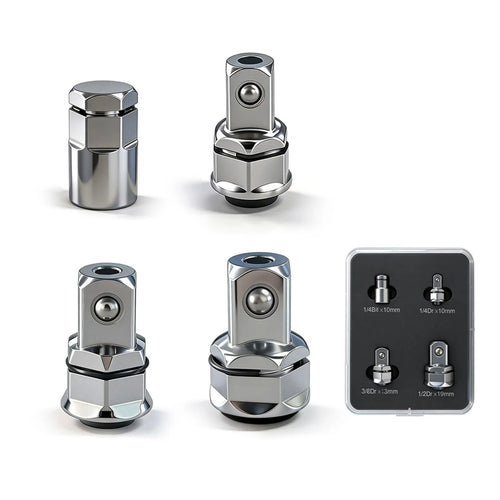 4PCS Square Drive Adapter Set – 1/2", 1/4", 3/8"