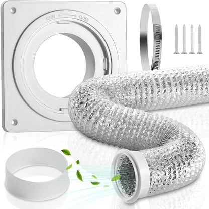 Magnetic Dryer Vent Connector Kit with Aluminum Foil Flexible Vent Hose