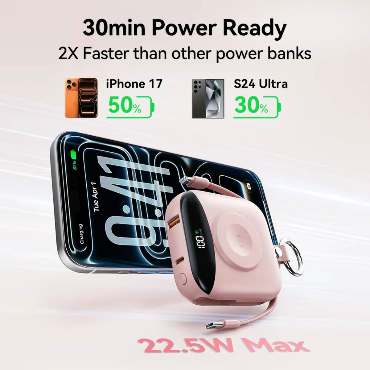 10,000 mAh TSA-Friendly Portable Power Bank