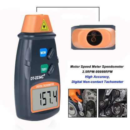 Digital tachometer handheld Non Contact Laser RPM Meter with Grip