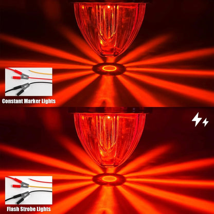 2PCS Plastic Watermelon Shaped LED Marker Lights