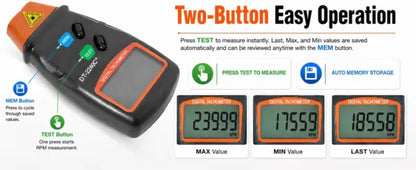 Digital tachometer handheld Non Contact Laser RPM Meter with Grip