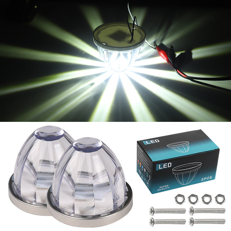 2PCS Plastic Watermelon Shaped LED Marker Lights