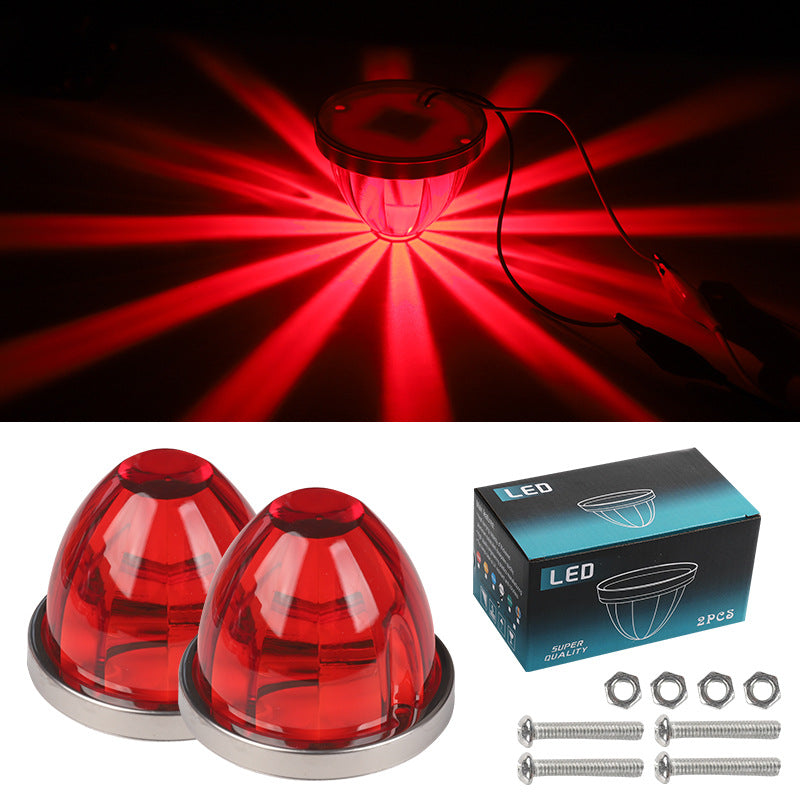 2PCS Plastic Watermelon Shaped LED Marker Lights