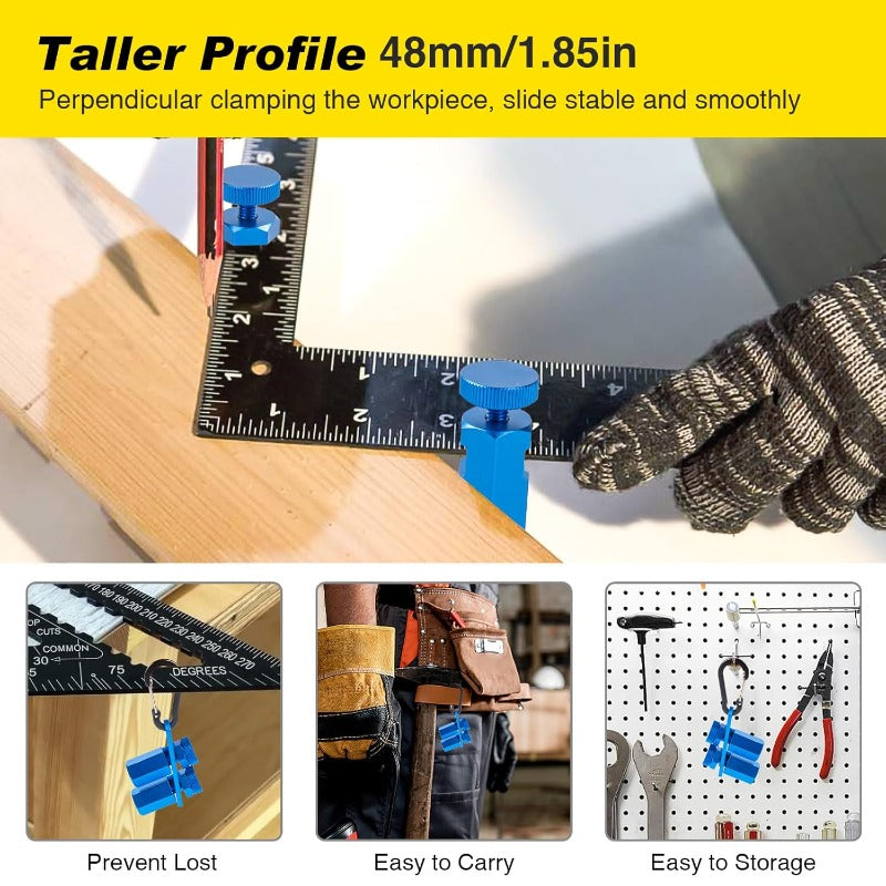 Tall Stair Gauges for Framing Square with Holder and Hook