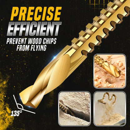 6Pcs 3-8mm Titanium Twist Drill Bits