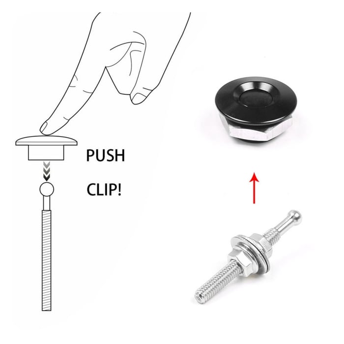 4Pcs Universal Aluminum Quick-Release Lock Latches