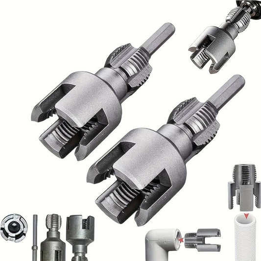 PVC Pipe Threading Tool Kit – Dual Inner/Outer Thread Cutter