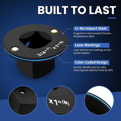 Low Profile Impact Socket Adapter Set