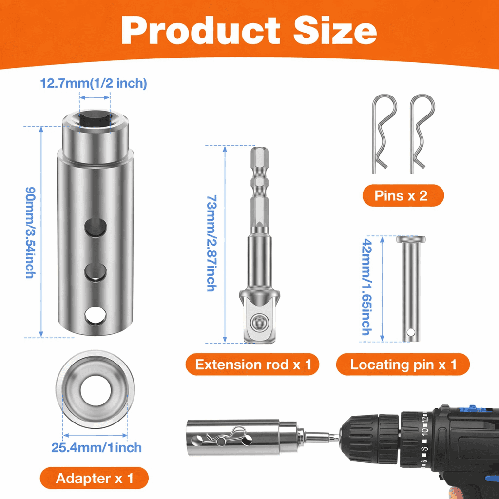 Trailer jack Drill Adapter
