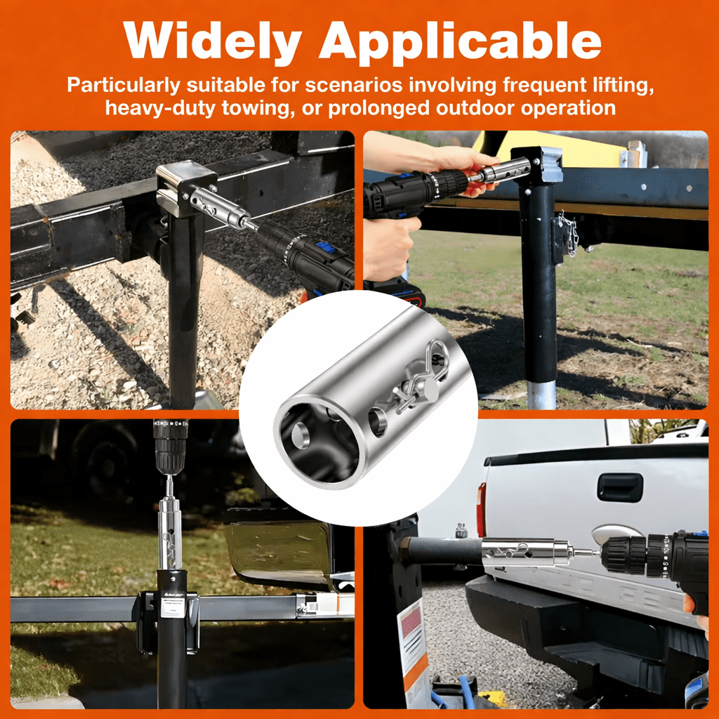 Trailer jack Drill Adapter