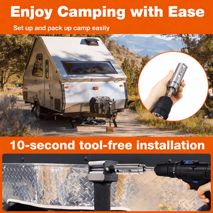 Trailer jack Drill Adapter