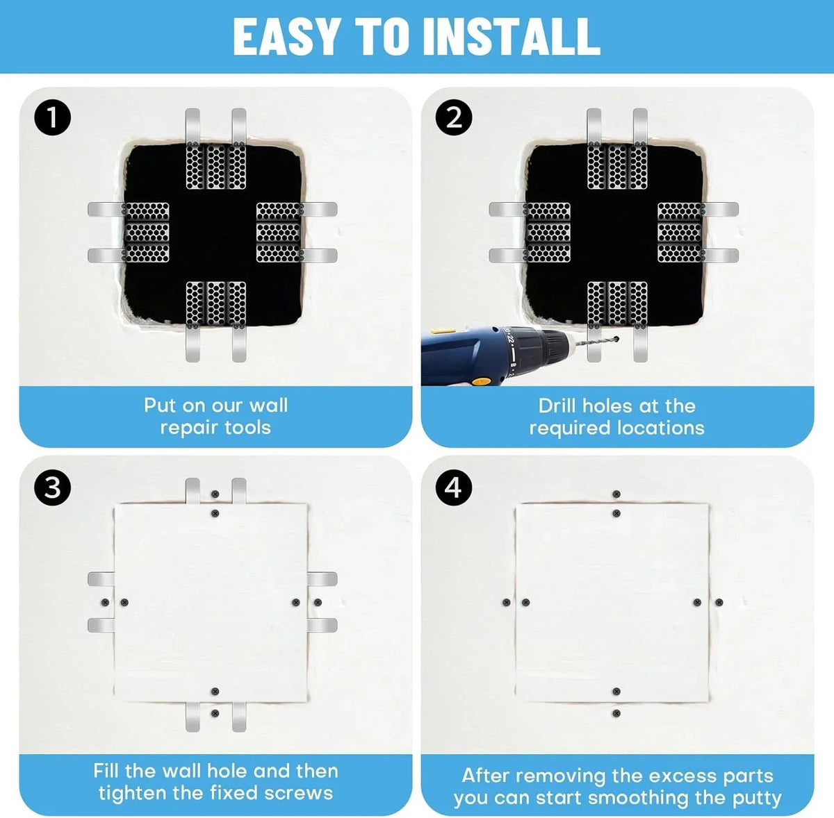 10 Pack Drywall Repair Clips